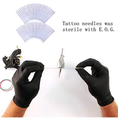 Autdor mixed RL/RS/M1 set shown with professional tattoo machine