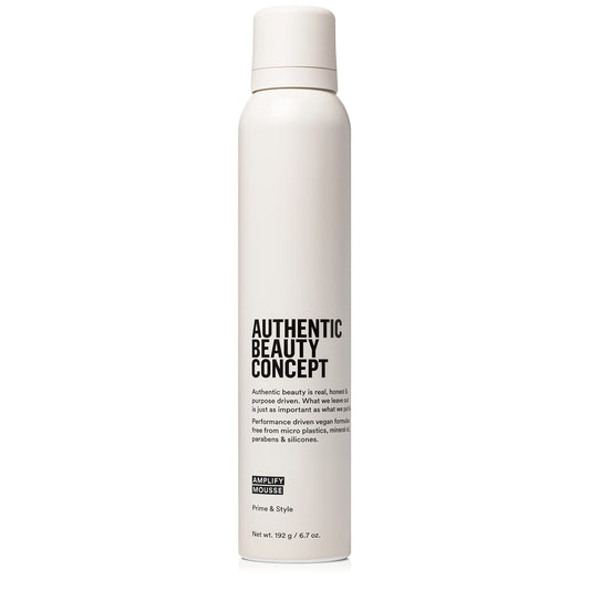Authentic Beauty Concept Amplify Mousse bottle front view showing body-boosting styling product
