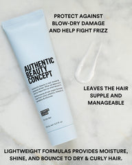 Authentic Beauty Concept Hydrate Lotion bottle in hand ready for easy application