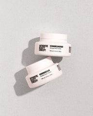 Ingredients vegan and cruelty-free label on Authentic Beauty Concept Solid Pomade packaging.