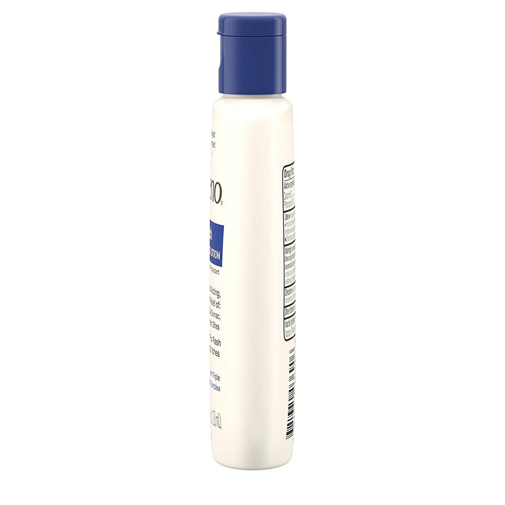 Purse with travel-size Aveeno lotion, ready for on-the-go relief.