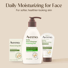 Aveeno fragrance-free label shot reinforces fragrance-free daily use.