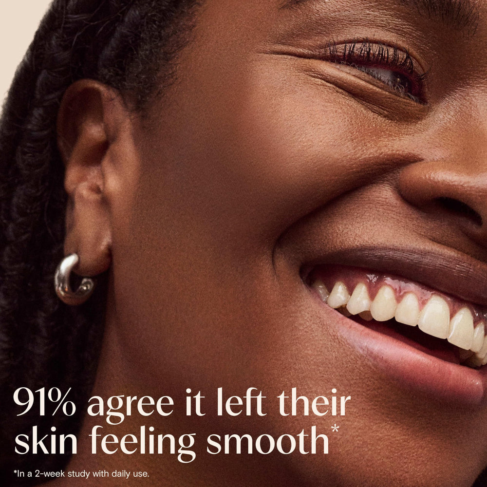 Aveeno ingredient niacinamide frame signals gentle skin conditioning during cleanse.