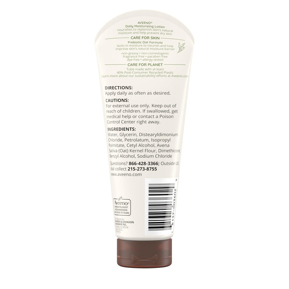 Aveeno allergy-tested badge reinforces trusted care