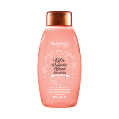 Aveeno Kefir Probiotic Blend Shampoo bottle for balanced scalp and moisturized hair.