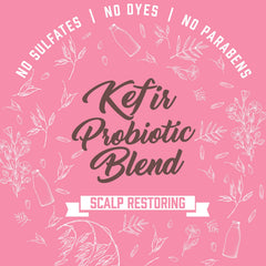 Aveeno Kefir Probiotic Blend Shampoo oats-first formula for soothing scalp care.