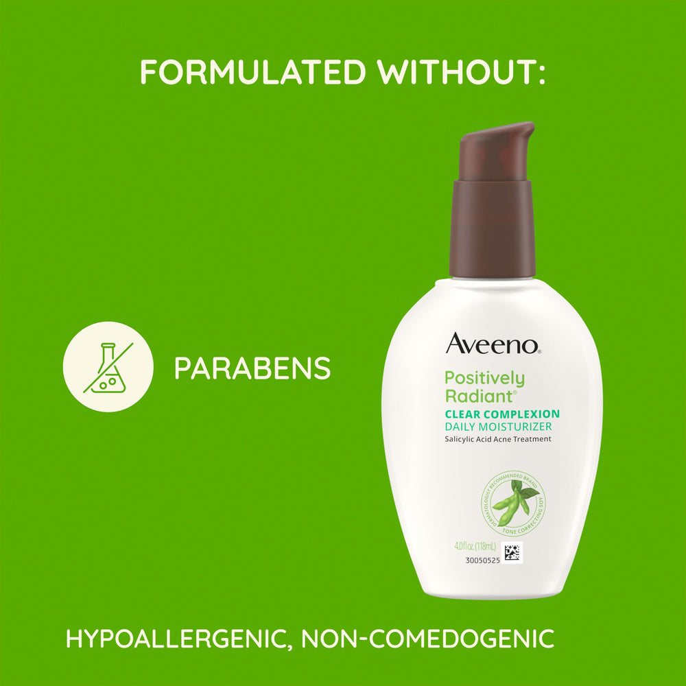 Aveeno packaging detail and pump for easy daily dispensing.