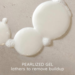 Creamy foamy lather from Aveeno shampoo nourishing fine hair.