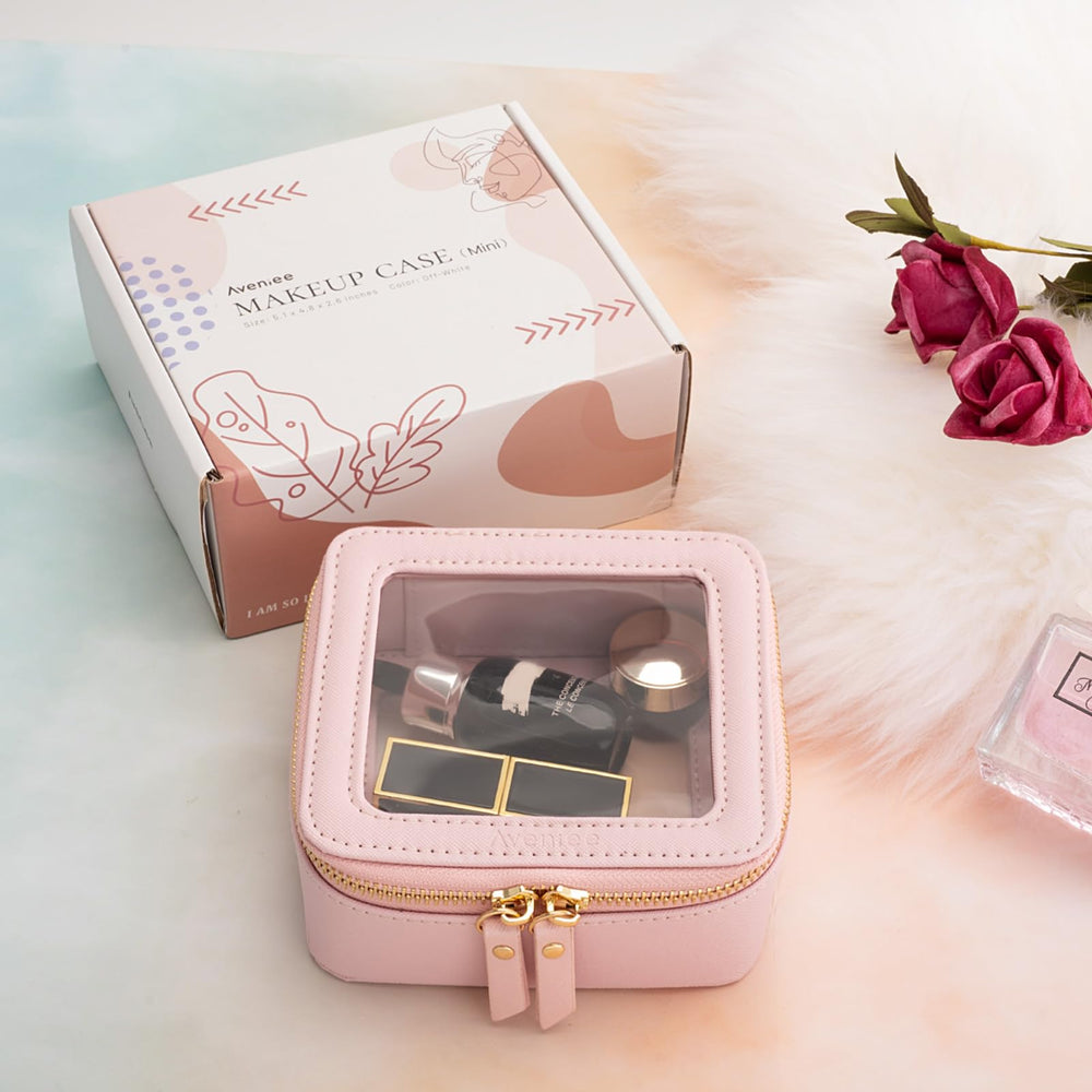 Aveniee gift-ready cosmetic bag displayed as a stylish present option.