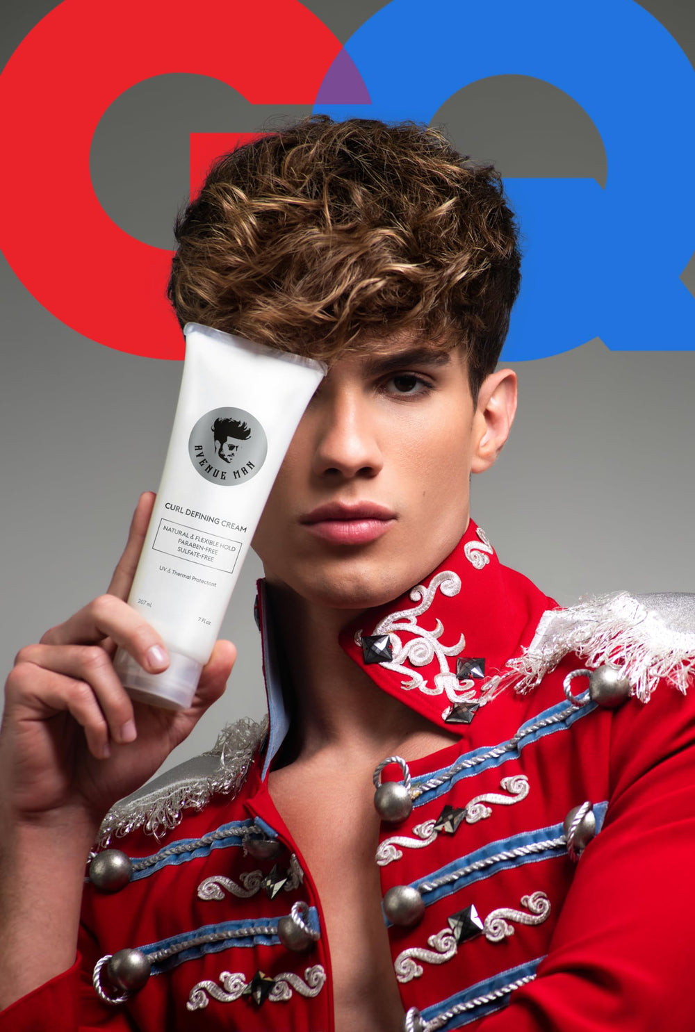 Avenue Man Curl Defining Cream hairstyle after use shows improved curl memory