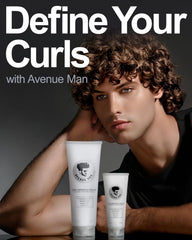 Avenue Man Curl Defining Cream during humid day shows resilient curls