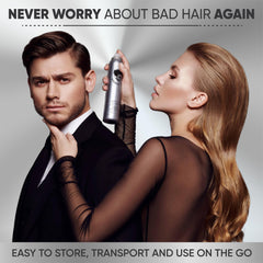 Avenue Man Super Hold Hairspray natural-looking finish with restyleability.