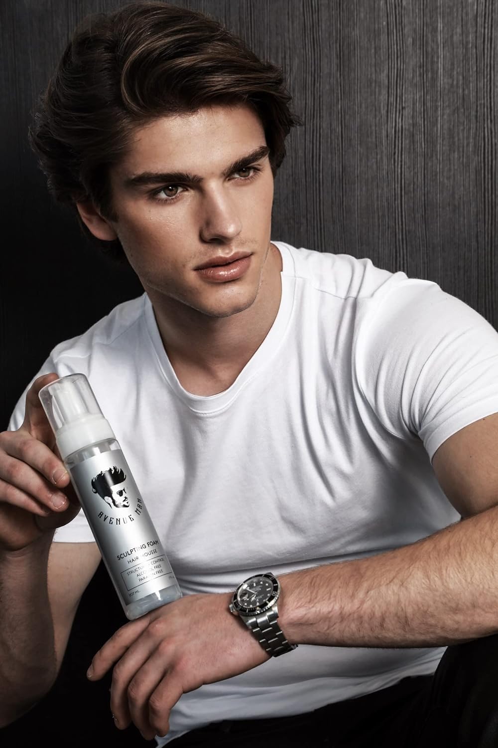 Avenue Man Unscented Sculpting Foam New York design badge signals premium grooming for daily styling