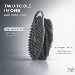 Avilana silicone scrubber quick-dry hanging loop for air drying