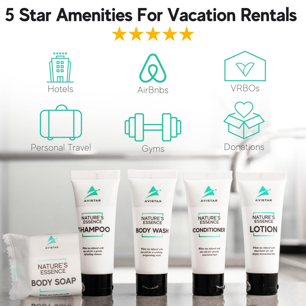 Avistar hotel conditioner bulk set for smooth hair during stays