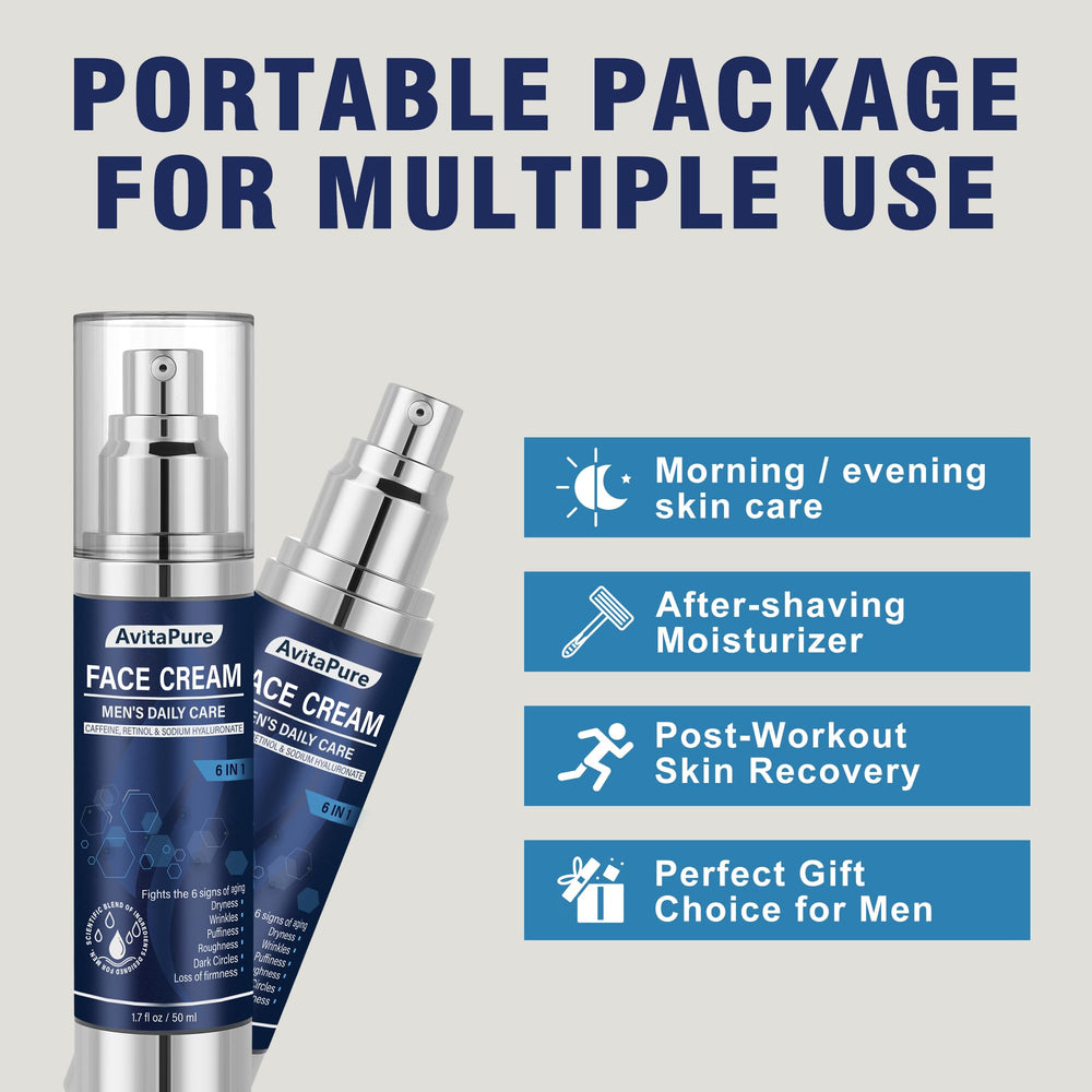 AVITAPURE daily skincare routine all-in-one solution for men