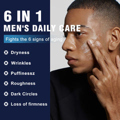 AVITAPURE men's face cream texture close-up showing light, non-greasy finish