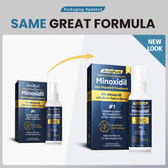 AVITAPURE minoxidil spray application demonstrates quick absorption