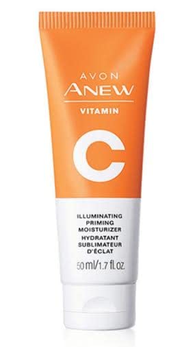 Avon Anew Vitamin C Illuminating Priming Moisturizer primes skin with brightening hydration
