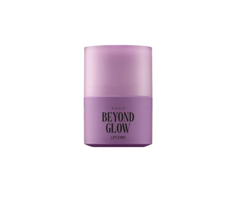 AVON Beyond Glow Lipcerin Smolder swatch showing hydrating tint for everyday lips