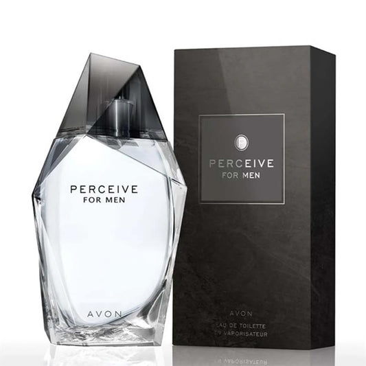 Avon Perceive bottle close-up, crisp citrus for daily wear.