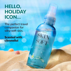 Close-up of lightweight texture for quick moisture from AVON Skin So Soft