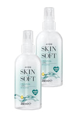 AVON Skin So Soft Original Jojoba Dry Oil Spray two-pack bottle for quick hydration