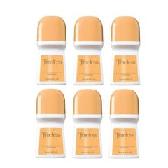 AVON Timeless roll-on deodorant bottle in a six-pack, long-lasting freshness for all-day confidence