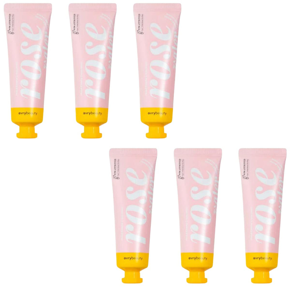 AVRYBEAUTY Rose Water Shea Butter Lotion Set with rose scent for refreshed skin.