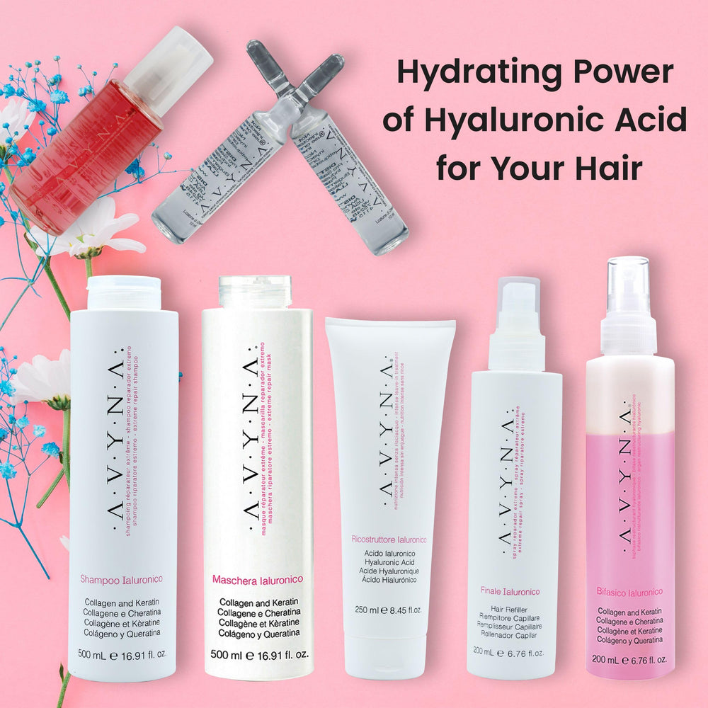 Avyna Packaging branding with sleek bottle highlights premium leave-in
