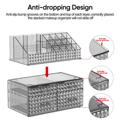 Awenia durable clear acrylic material, easy to clean and maintain.