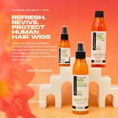 Awesome Wig Shampoo lather demonstrates rich foam for gentle cleansing and detangling