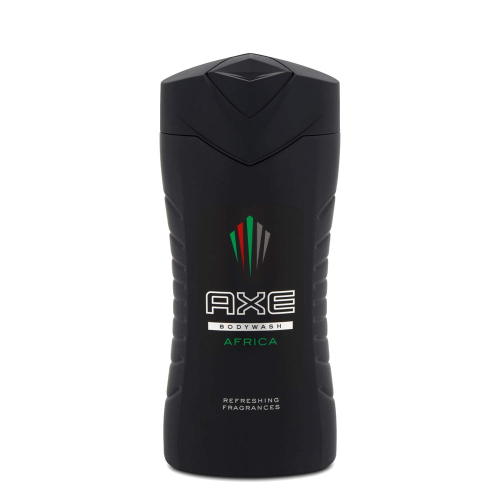 AXE Africa body wash six-pack ready for shared use.