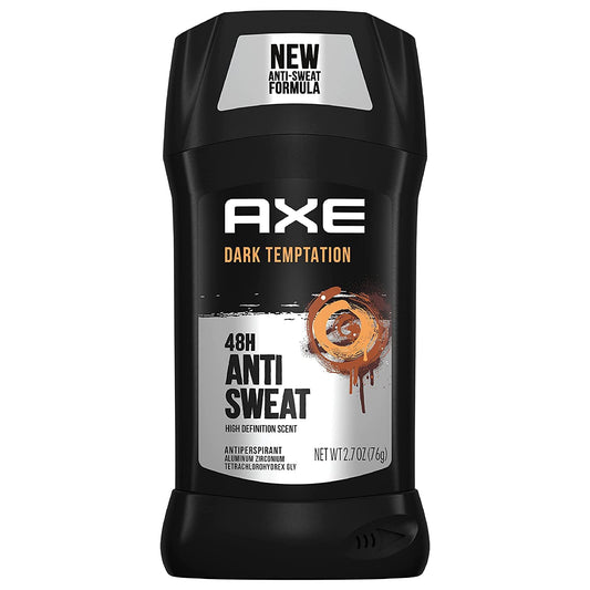 AXE All-Day Dry Dark Temptation 4-pack front view emphasizing all-day dryness