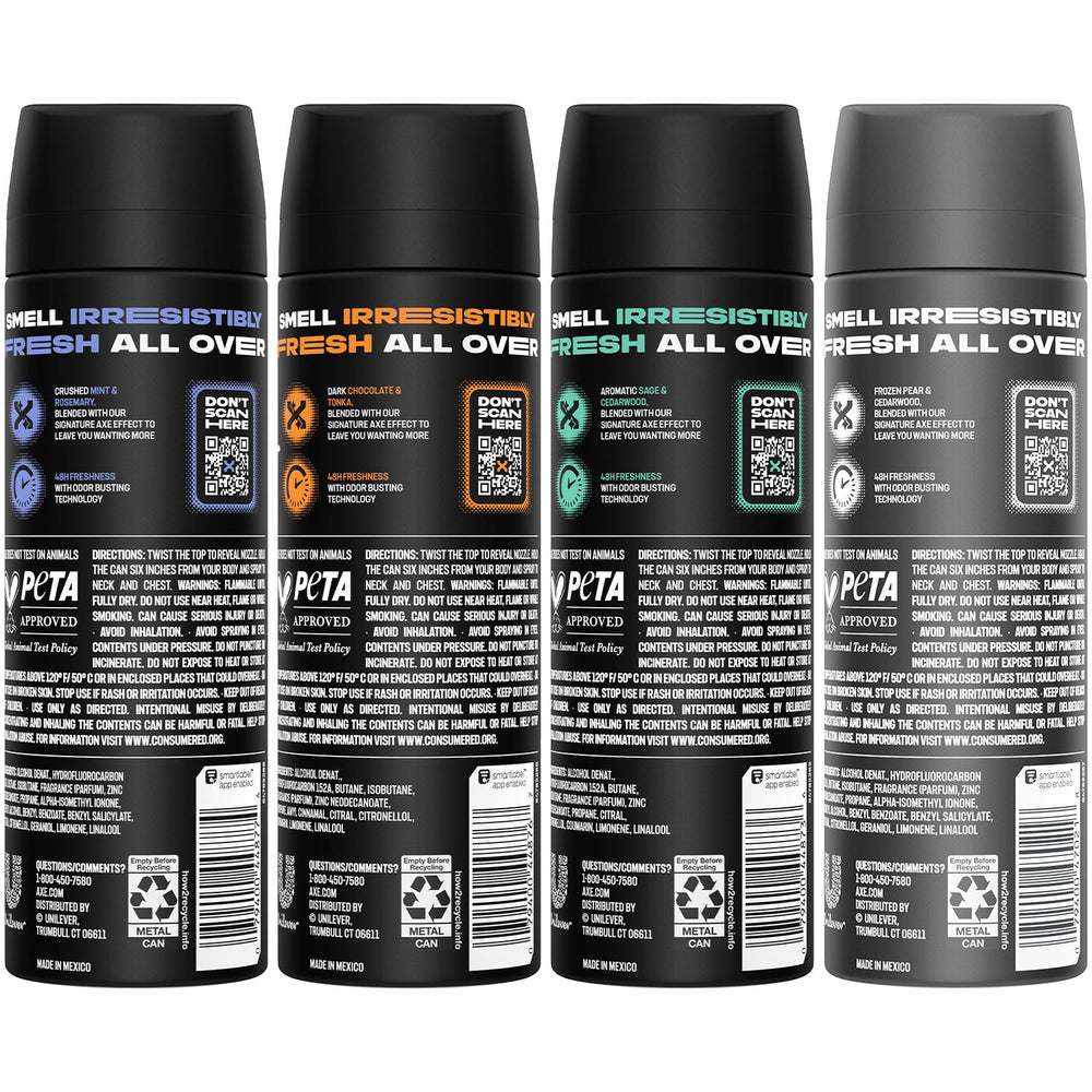 AXE Aluminum-Free XL Black bottle with pear and cedarwood scent profile