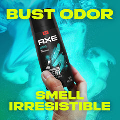 Man placing AXE Apollo in his backpack for daily routine