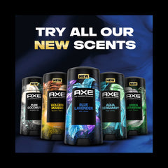 AXE Blue Lavender perfumer-inspired branding on bottle accent.