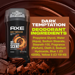 AXE Dark Temptation 3.0oz size for travel-friendly use