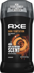 AXE Dark Temptation deodorant being applied to underarm for instant freshness