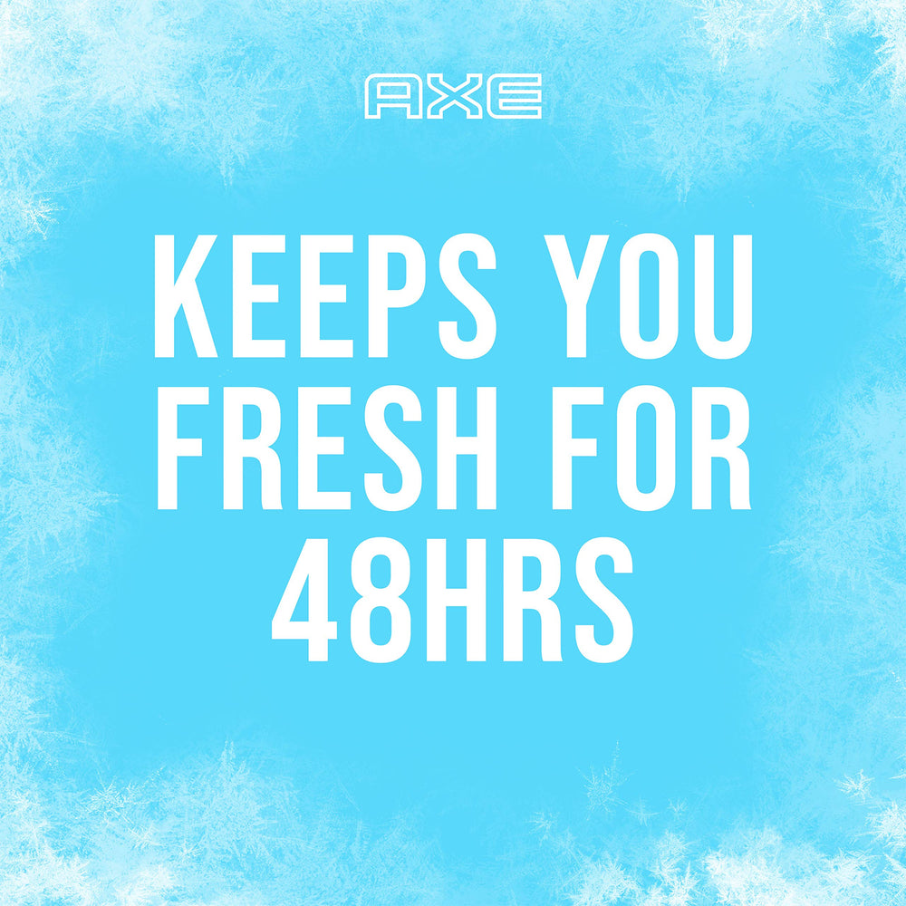 Axe Ice Chill lemon label close-up highlighting citrus freshness.