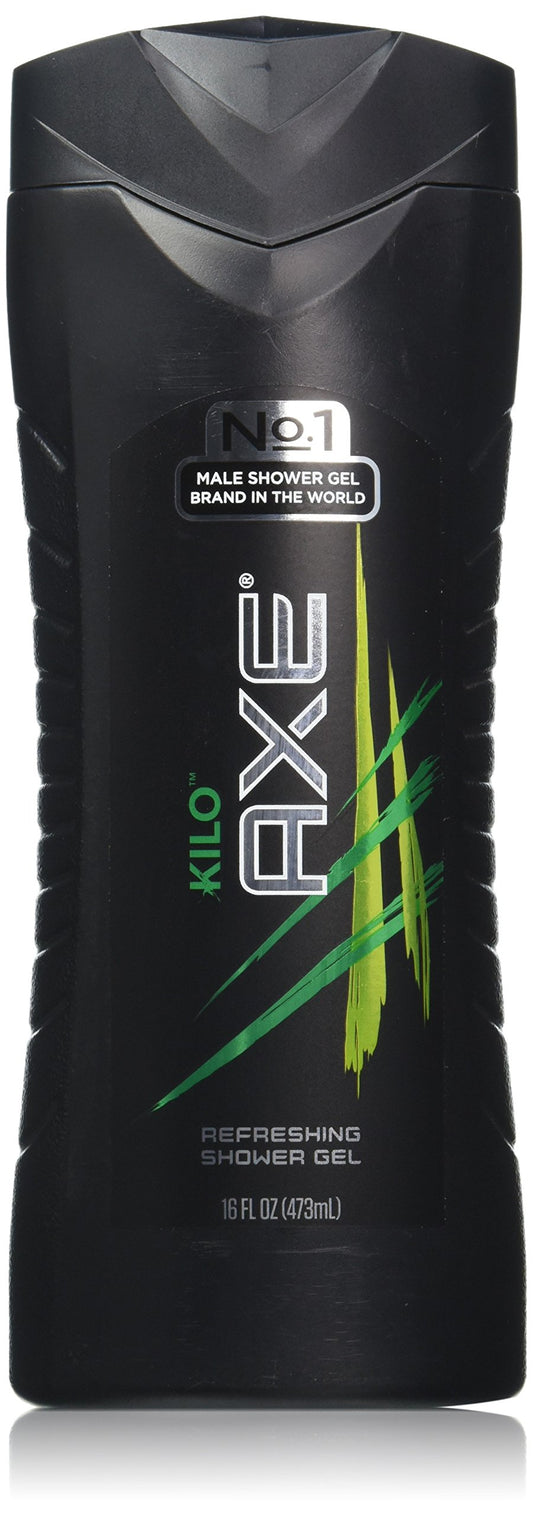 AXE Kilo body wash bottle front for energized morning refresh