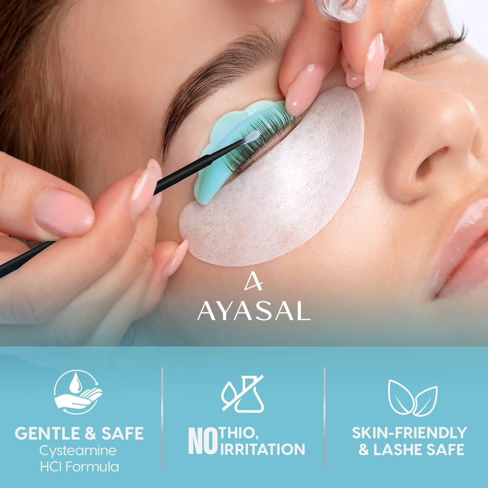 AYASAL final lash look demonstrating a lasting curl.