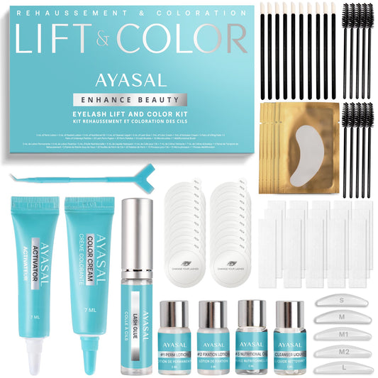 AYASAL Lash Lift Kit box showcasing premium Korean formula for at-home use