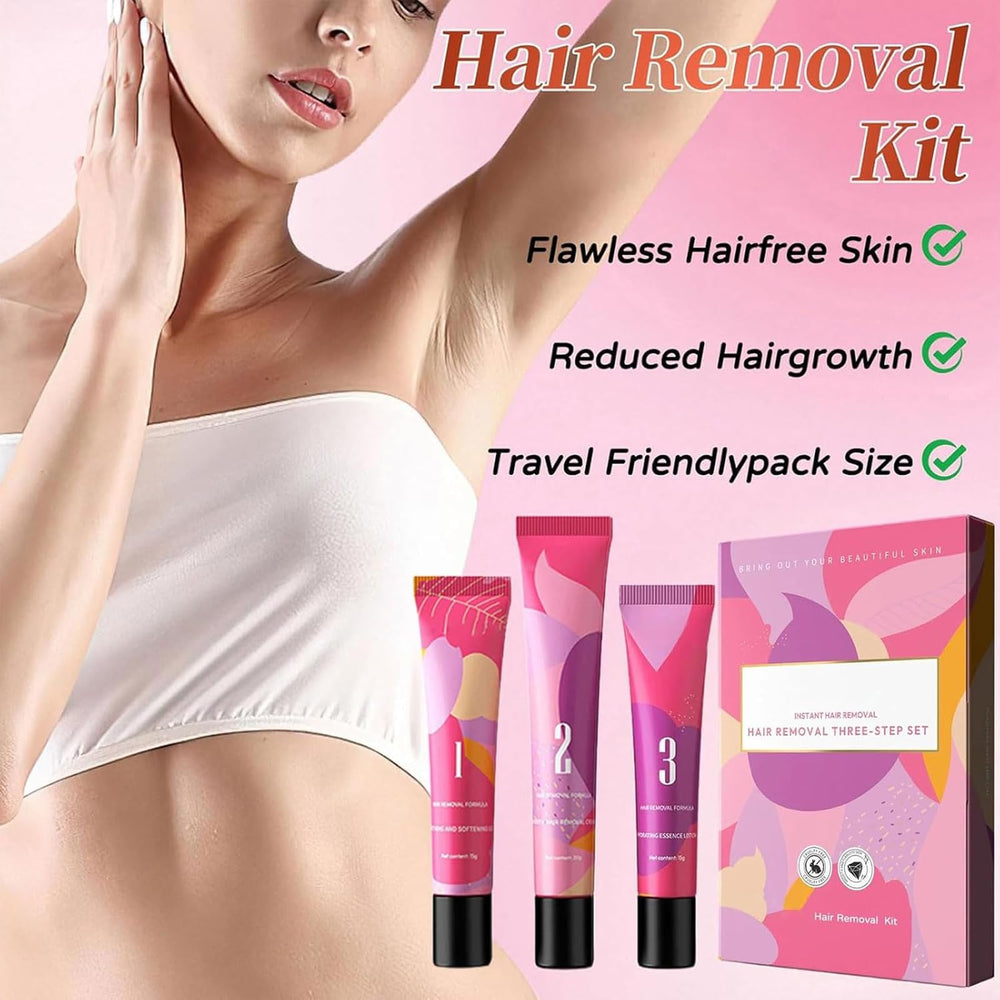 Ayland Hair Remover Cream for Face travel-friendly kit fits easily into bags
