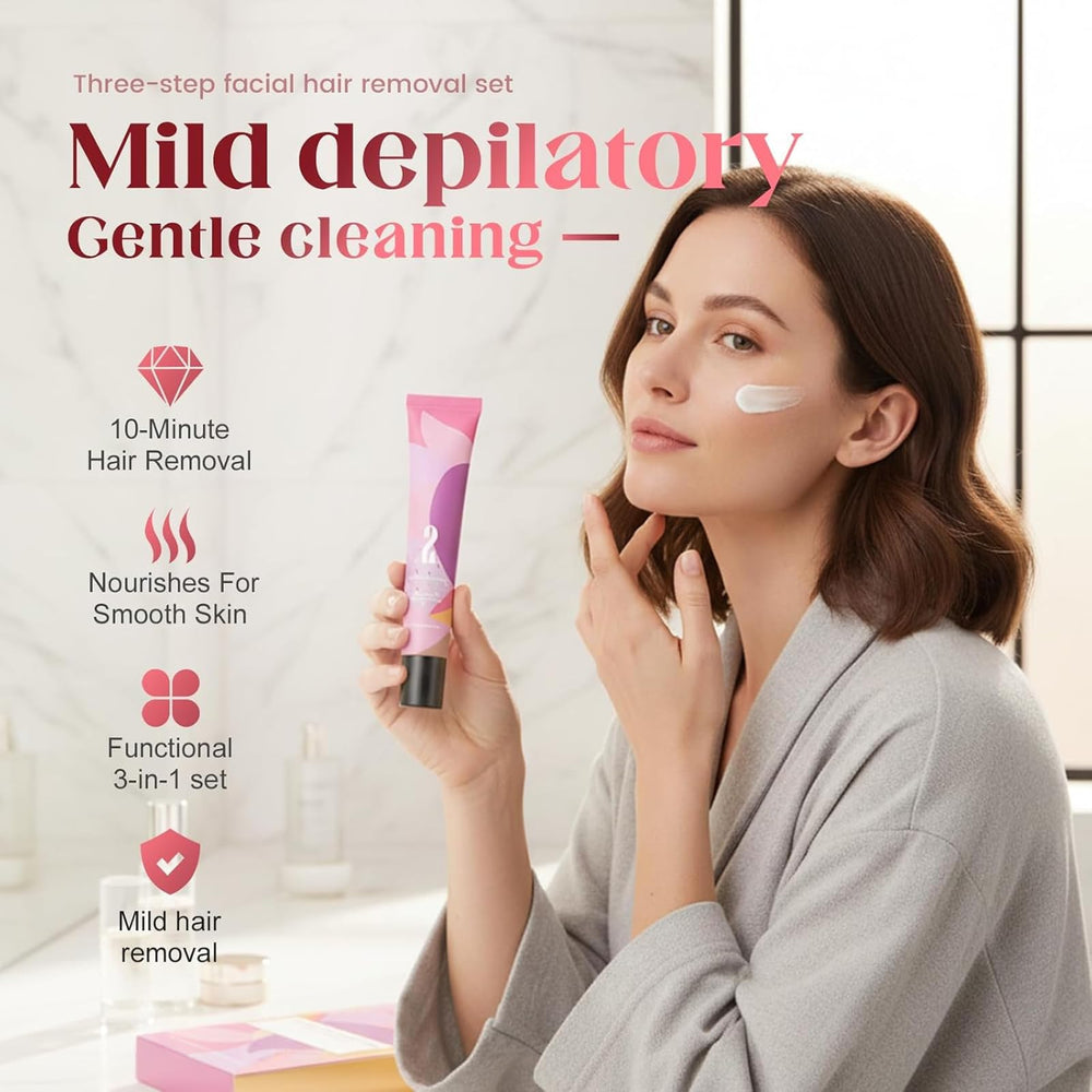 Ayland Hair Remover Cream for Face waiting period image shows a 5–10 minute pause