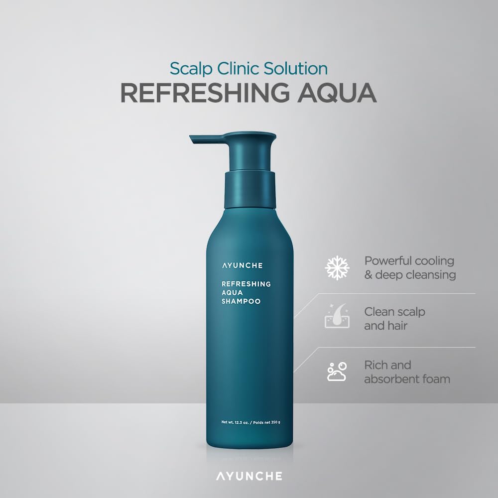 AYUNCHE Refreshing Shampoo cooling lather ready for cleansing