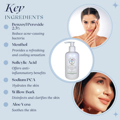 AYUR MEDIC Anti-Blemish Wash with pump offers easy, controlled dispensing.