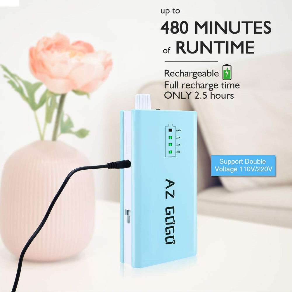 AZ GOGO rechargeable nail file with long battery life for cordless convenience.