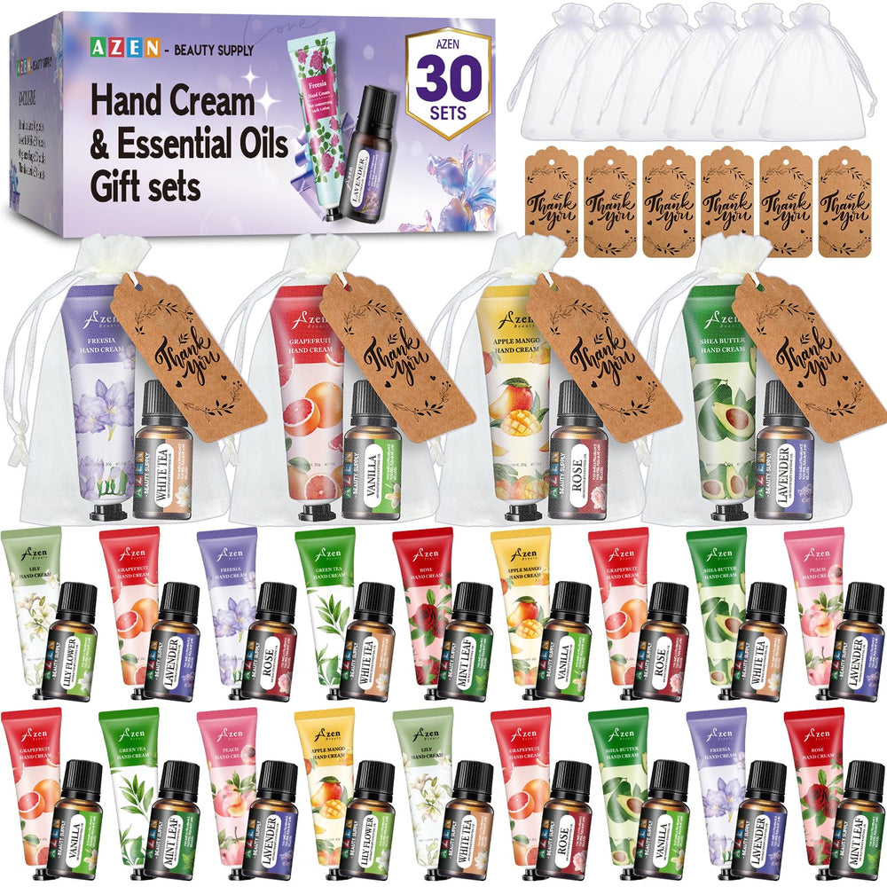 AZEN hand cream 30-set presented as guest gifts with moisturizing texture