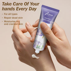 AZEN hand cream flavors include freesia, rose, and green tea